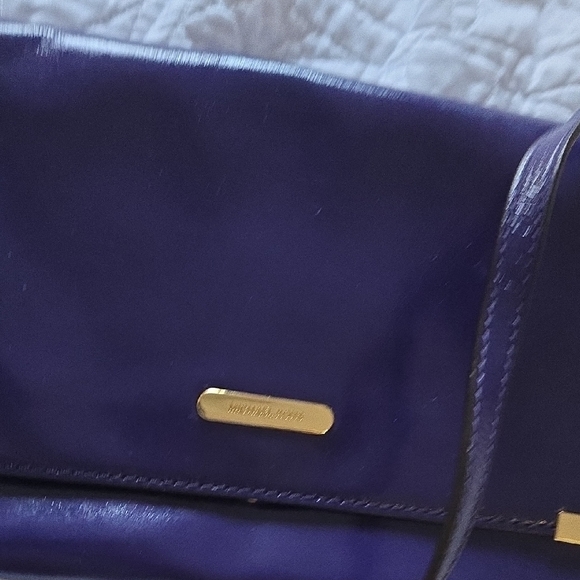 Michael Kors Dark Purple Patent Leather Shoulder Bag - Picture 5 of 12